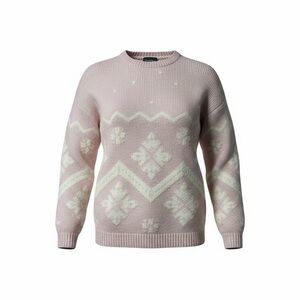 Rare VTG Carroll Reed Pink Nordic Snowflake Sweater Women’s M Wool Fair Isle